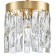 Suspended Indigo lamp, 12029/2p Gold. 2x40W, E14, 200x200x360/1160 mm, transparent color