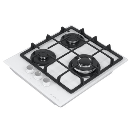 Honing surface HOMSAIR HGG433TGCWH, gas, 3 burners, white-10