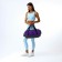 Women's sports bag, textura, average size, gray/lilac color