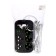 Удлинитель 3 евро + 2 унив.роз, 2м, 1300 Вт, 3х0.75 мм2, 2 USB-A+USB-C, 2.1А, c з/к, с выкл. 10534