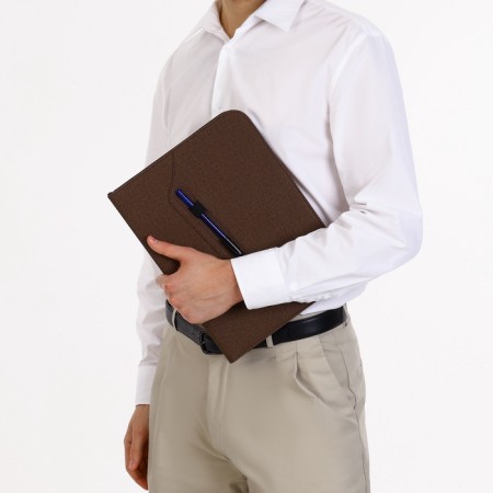 Folder for documents, A4, brown color-3