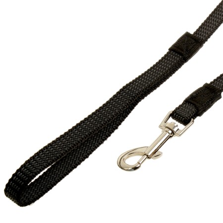 Kaponnoye zonik leash with double latex thread, 7 m*1.5 cm, black-1