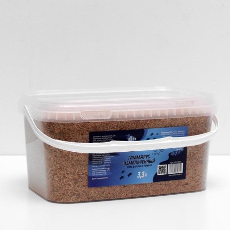 Field for fish and turtles "Pijon" Gammarus chopped, 3.3 liters-1