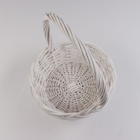 A set of baskets, 3 pcs, 45x17/46 cm, 36x14/38 cm, 27x11/30 cm, white, vine-4