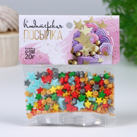 Confectionery Sprinking "Star of Star", 20 g-1