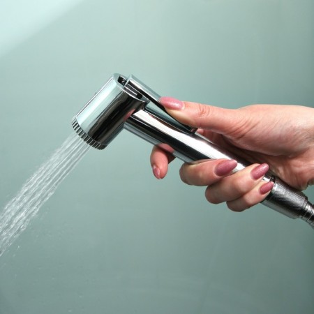 Hygienic watering can Accoona G78, with a shower set, color chromium-6