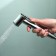 Hygienic watering can Accoona G78, with a shower set, color chromium