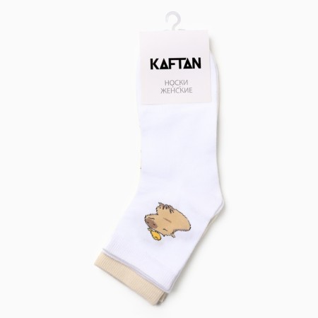 A set of female socks KAFTAN "Capybara" p. 36-40 (23-25 ​​cm), 2 pairs-3