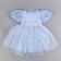 Carnival set "Stylish Princess": rim, blue dress, height 110 cm
