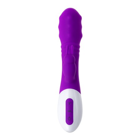 The vibrator with the Jos Taty clitoris stimulator, pulsating, purple, 21.5 cm-1