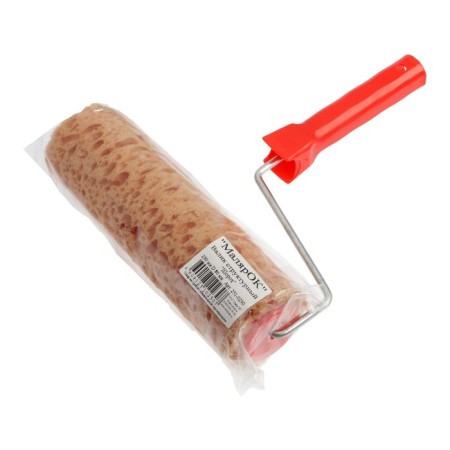 Lom roller, "cheese", foam rubber, 230 mm, handle d = 6 mm, d = 80 mm-3