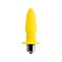 Anal vibrovalok little cuts, moisture-resistant, silicone, yellow, 11 cm