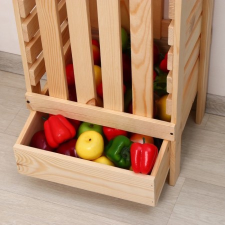 Box for vegetables, 30 × 40 × 100 cm, wooden, Greengo-6