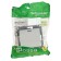 Glossa switch Sche GSL000163, 10 A, 1 key, hidden, backlight, white color