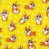 Glossy packaging paper "Corgi", 70 x 100 cm