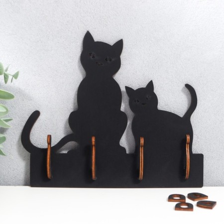 Open "Two cats" 20.5 × 17.5 × 3 cm mix-5