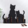 Open "Two cats" 20.5 × 17.5 × 3 cm mix