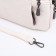 Bag Cross-Bodi with a zipper, white color
