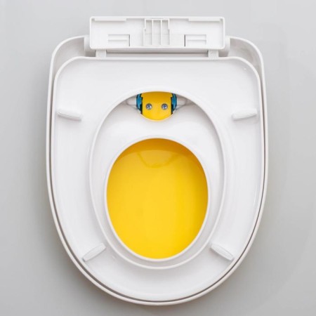 A toilet seat with a lid, 42 × 37 cm, double-3