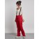 Semi -combinezone ski insulated female winter, size 50, red color