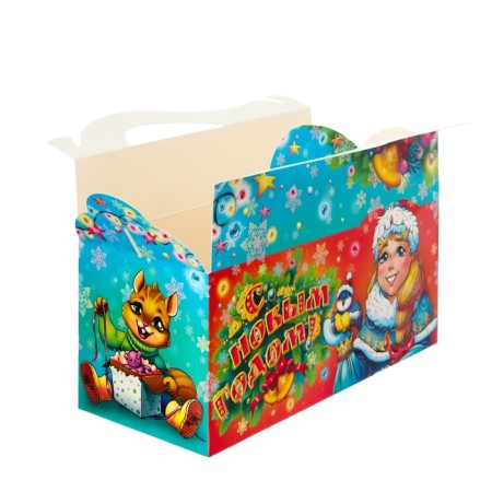 New Year. Gift box "Snow Maiden" 23 x 10 x 10 cm.-7