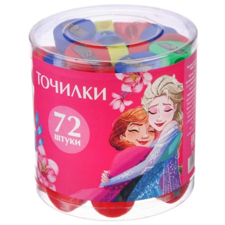 Plastic sharpener "Round", mix, cold heart-8