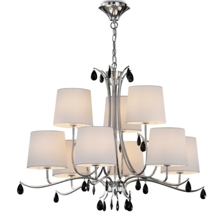 Suspended chandelier Mantra Andrea, E14, 9x20W, 600 mm, color chromium