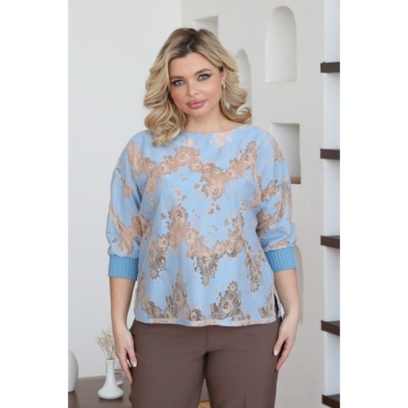 Female jumper, size 54, blue color-11