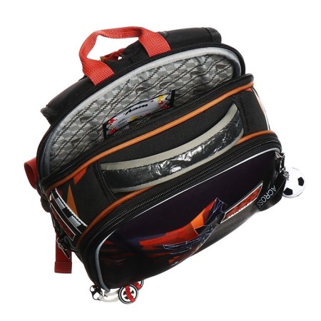 Frame backpack 35 x 26 x 14 cm, filling: bag, Across 490, black/blue 23-490-7-7