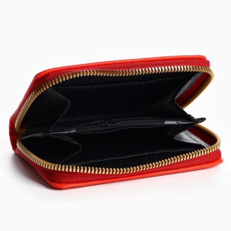 Youth wallet "Nazamok" 12.5x9x2 cm, red color-5
