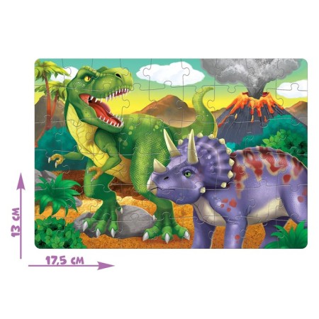 Puzzle "World of dinosaurs", 54 elements-1
