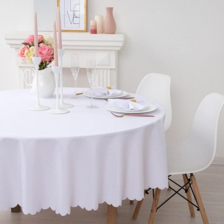 Single -resistant tablecloth, D 140, 100% p/e