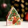 Mini-postcard "Happy New Year!" Thermography, Sani, 16x10 cm