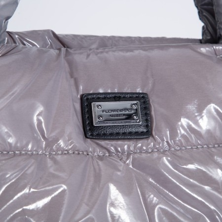 Luggage bag, external pocket, long belt, gray color-3