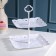 Squarebrus Frutabaker "Vivien", 2 tiers, 20 × 20 cm, 24 × 24 cm, white color