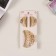 Hair crab "Florian" (set of 3 pcs) grid, 6.5 and 4 cm, light brown