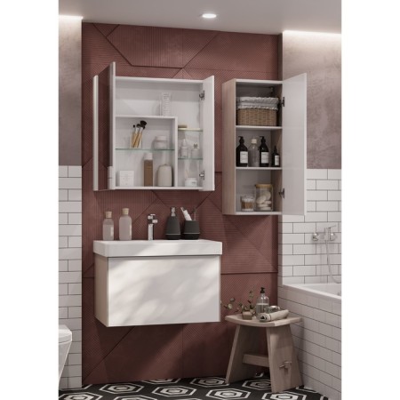 Aquaton Aston Wardrobe, 50 cm, white color-4