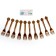 Plastic forks, 10 pcs., Gold color