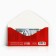 Money envelope "Happy New Year", balls, 16.5 x 8 cm, New Year