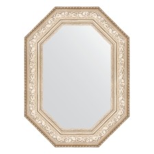 Mirror in the baguette frame, vignette silver 109 mm, 60x80 cm
