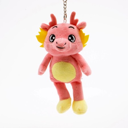 Soft toy "Dragon", 18 cm, pink color