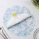 A set of serving napkins on the table “Watercolor. Circle ", 4 pcs, d = 38 cm, blue color
