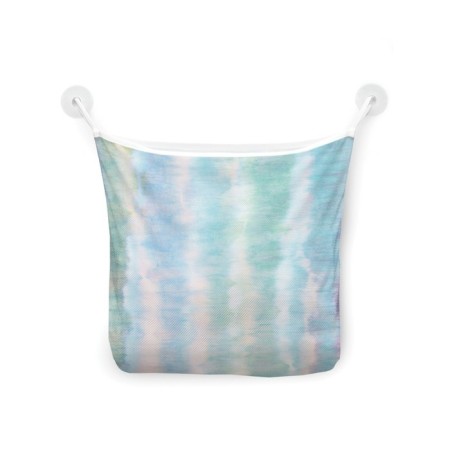 Organizer in a bath on suction cups "Colorful stripes", for storing toys and trifles, size 33x39 cm-2