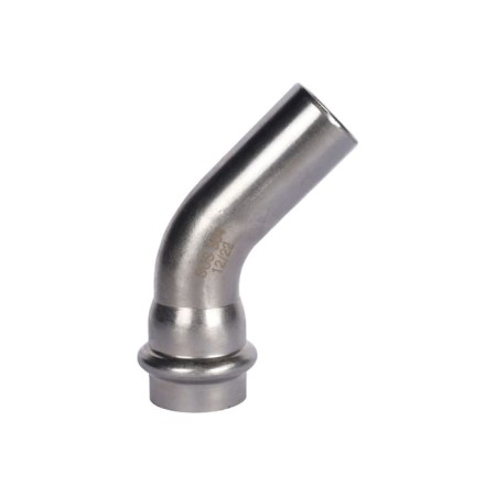 Угольник однораструбный ROMMER RSS-0004-000022, ВПр-НПр, d=22 мм, 45°, пресс, нерж. сталь-2