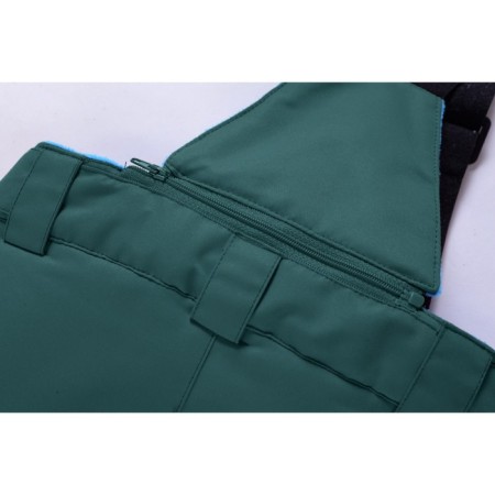 Ski pants for a girl, height 110 cm, dark green color-8