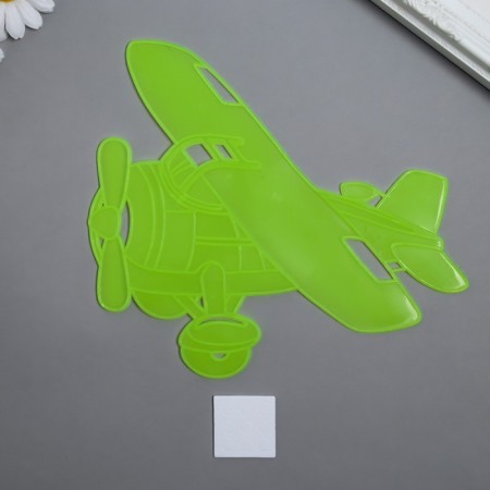 The phosphorus "plane" sticker with glue pads mix 29.5x25 cm-5