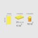 Sheet substrate for warm floors, yellow thickness 2mm, 10m2