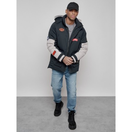 Male Winter jacket, size 54, dark blue color-16