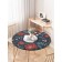 The tablecloth “Happy Santa Claus”, round, oxford, elastic band, size 140x140 cm, diameter 105-120 cm