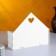 Kashpo wooden 21 × 6 × 18 cm envelope "Good heart", white give beautifully